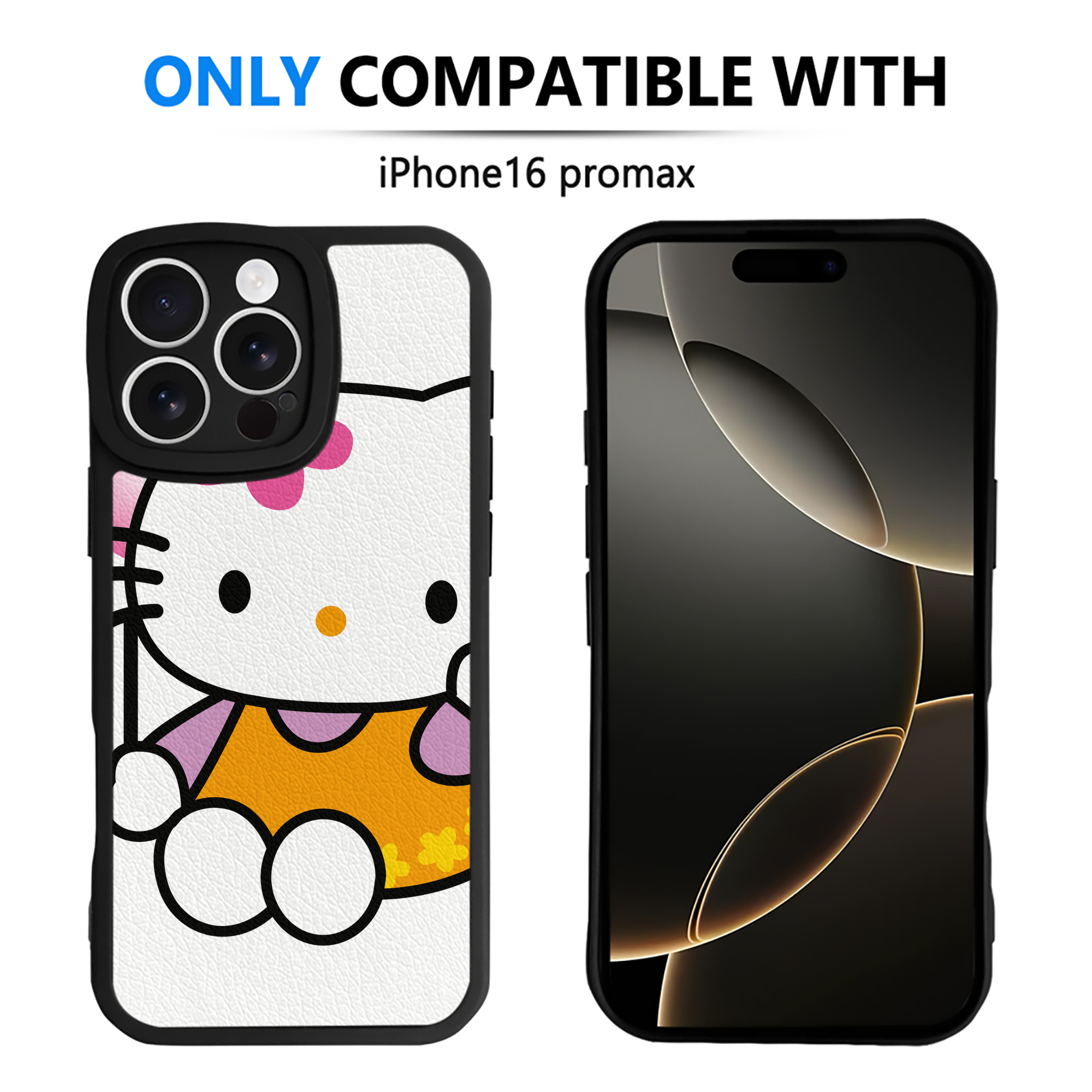 （画像用） Hello Kitty ハローキティ 【iPhone 16シリーズ対応】シリコンスマホケース（レザー調） 材質：シリコン